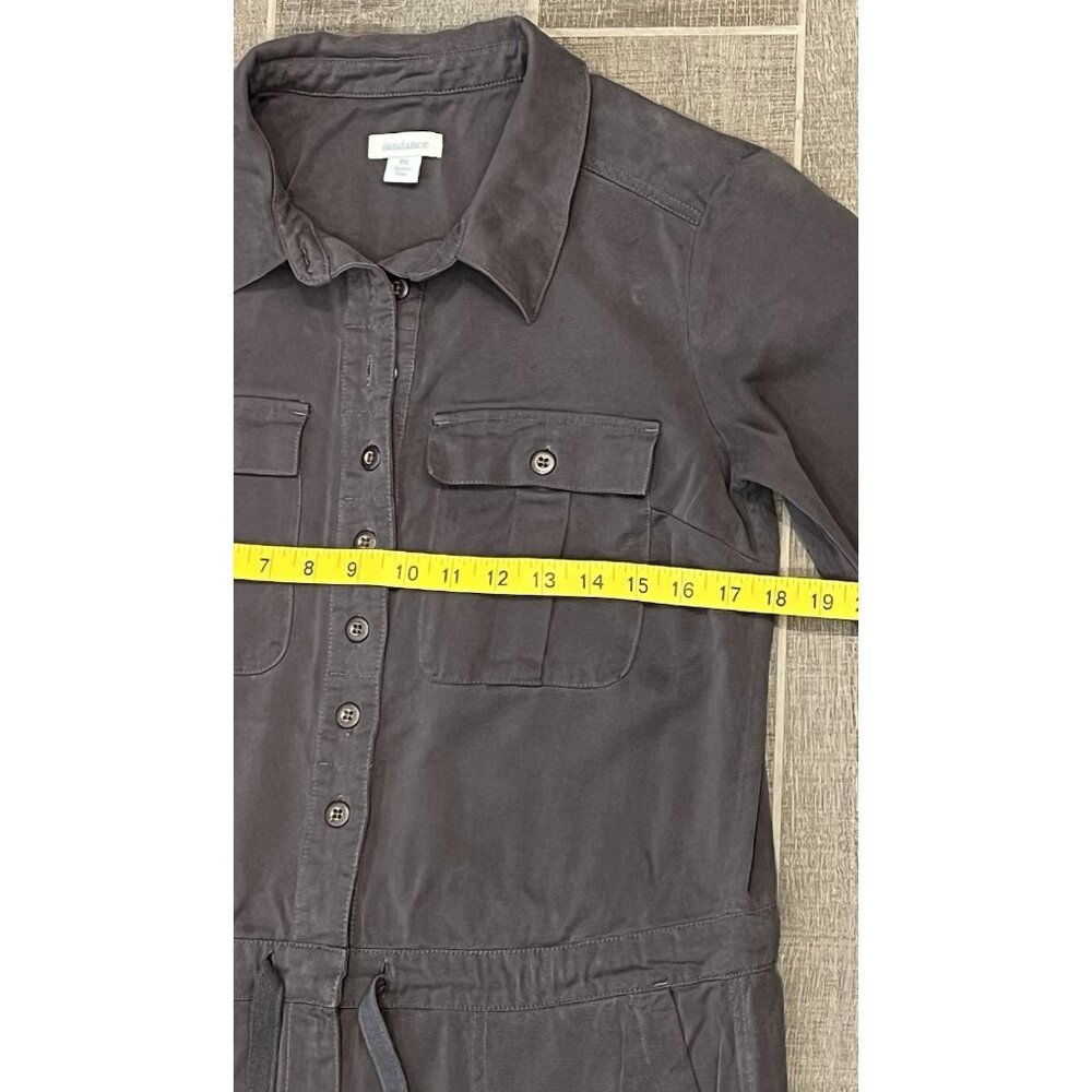 Sundance Women’s All Roads Jumpsuit Size P Small Gray 3/4 Sleeves Pockets - Picture 9 of 16